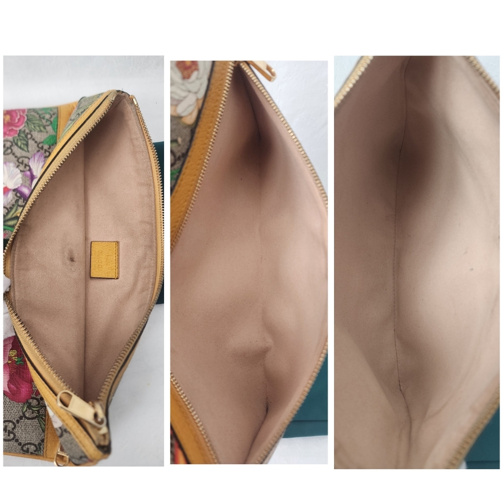 Auth Gucci GG Ophedia Floral Pouch/Clutch Bag - Picture 7 of 10